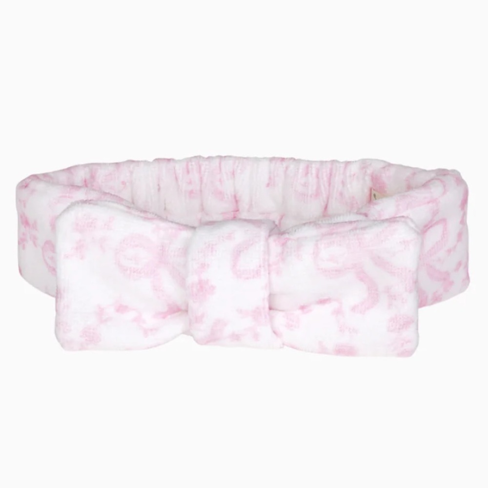 NWOT LoveShackFancy Bow Face Wash Beauty Headband Onesize retail $45 - Picture 2 of 11